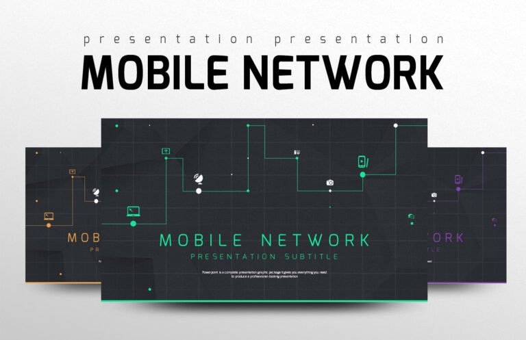 Mobile Network PowerPoint template