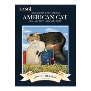 American Cat 2026 Monthly Pocket Planner by Lowell Herrero