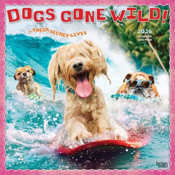 Avanti Dog Days 2026 Wall Calendar