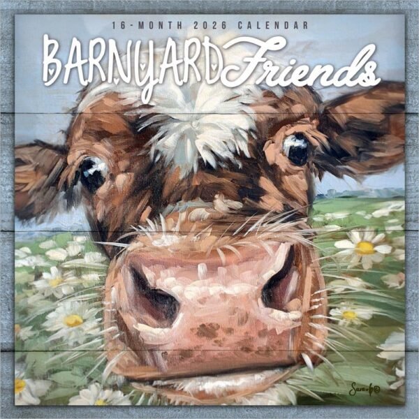 Barnyard Friends 2026 Wall Calendar