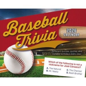 Baseball Trivia 2026 Page-a-Day Desk Calendar