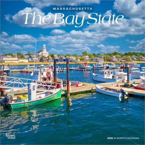 Bay State Massachusetts 2026 Wall Calendar