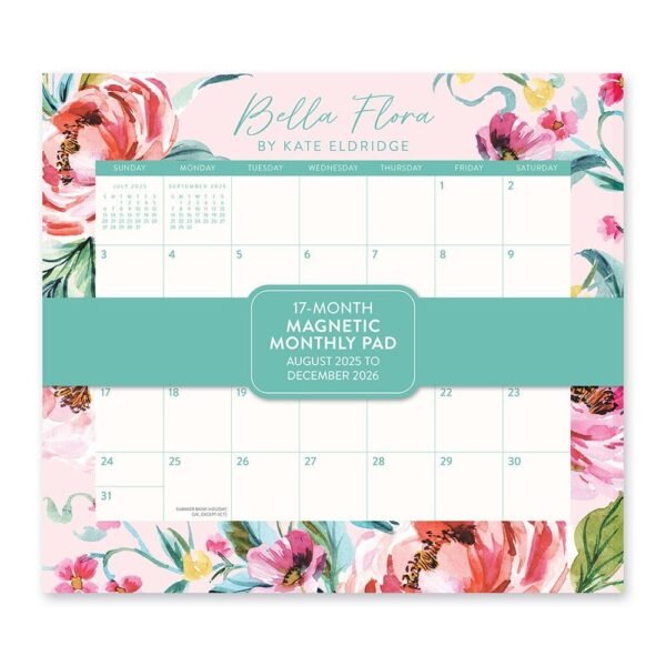 Bella Flora 2026 Magnetic Calendar
