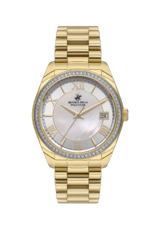 BEVERLY HILLS POLO CLUB Women's 36 MM Gold Analog Stainless Steel Watch – BP3592C.120