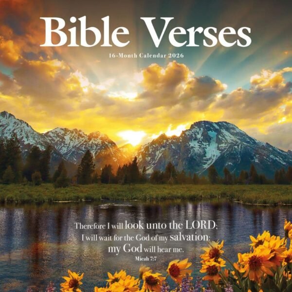 Bible Verses Photo 2026 Wall Calendar