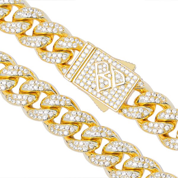 Big Daddy 10MM Iced Out Miami Cuban Link Gold Chain