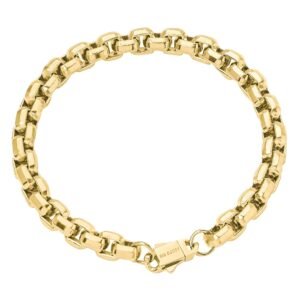 Big Daddy 8MM Gold Franco Box Chain Bracelet