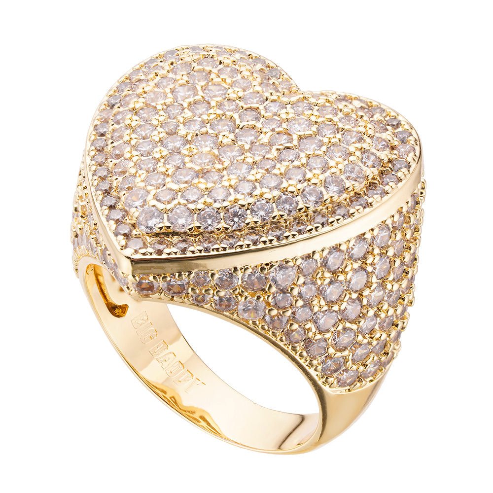 Big Daddy “Heart” Iced Out Ring
