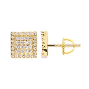 Big Daddy Iced Out Square Earring