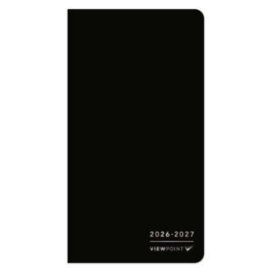 Black View Point 2026 2 Year Pocket Planner