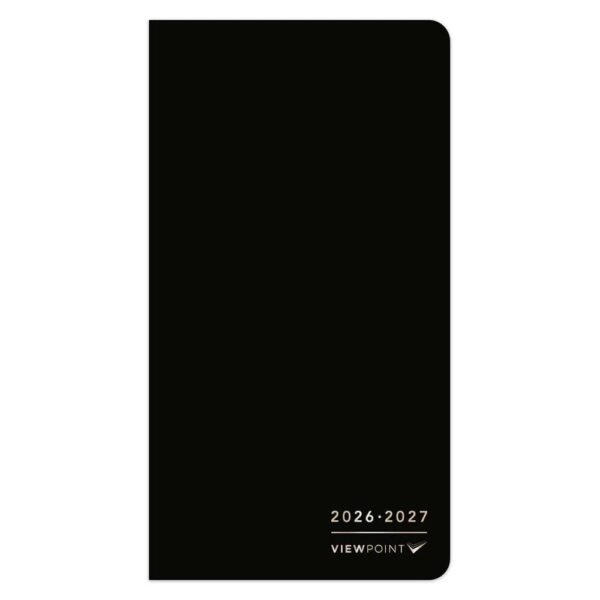 Black View Point 2026 2 Year Pocket Planner