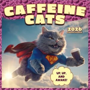 Caffeine Cats 2026 Wall Calendar