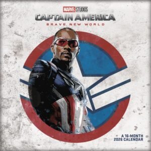 Captain America Brave New World 2026 Wall Calendar