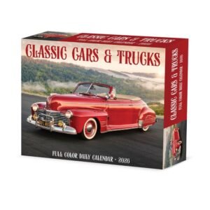 Cars and Trucks Classic 2026 Desk Calendar