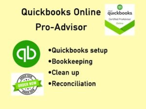 catch up, setup, clean up and bookkeeping in quickbooks online