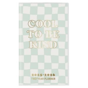 Checkered Fashion 2025 2 Year Checkbook Size Pocket Planner