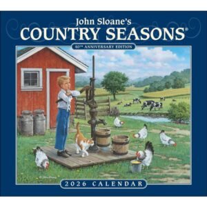Country Seasons 2026 Wall Calendar by John Sloane