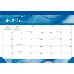 Crackled Blush 2026 Desk Pad