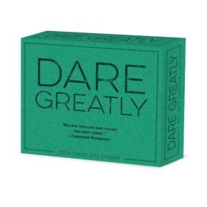 Dare Greatly 2026 Desk Calendar