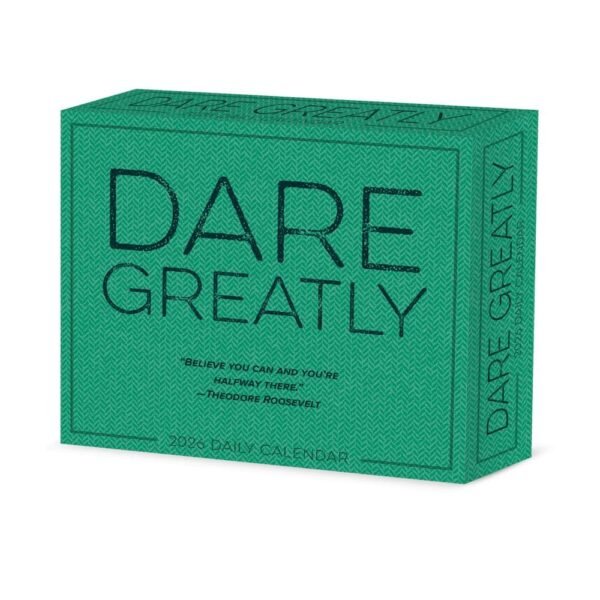 Dare Greatly 2026 Desk Calendar