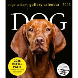 Dogs 2026 Page-A-Day Desk Calendar Refill Pack
