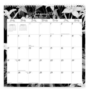 Ebony And Ivory Spiral 2026 Wall Calendar