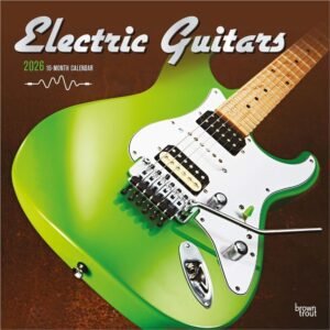 Electric Guitars FOIL 2026 Wall Calendar