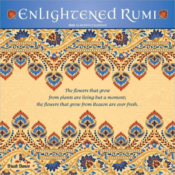 Enlightened Rumi 2026 Wall Calendar