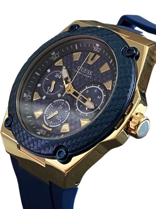 Guess Legacy Blue Rubber Strap Men’s Watch W1049G9