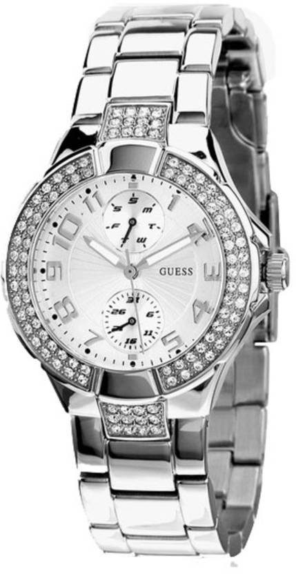 Guess Mini Prism Silver Stainless Steel Women’s Watch W12638L1