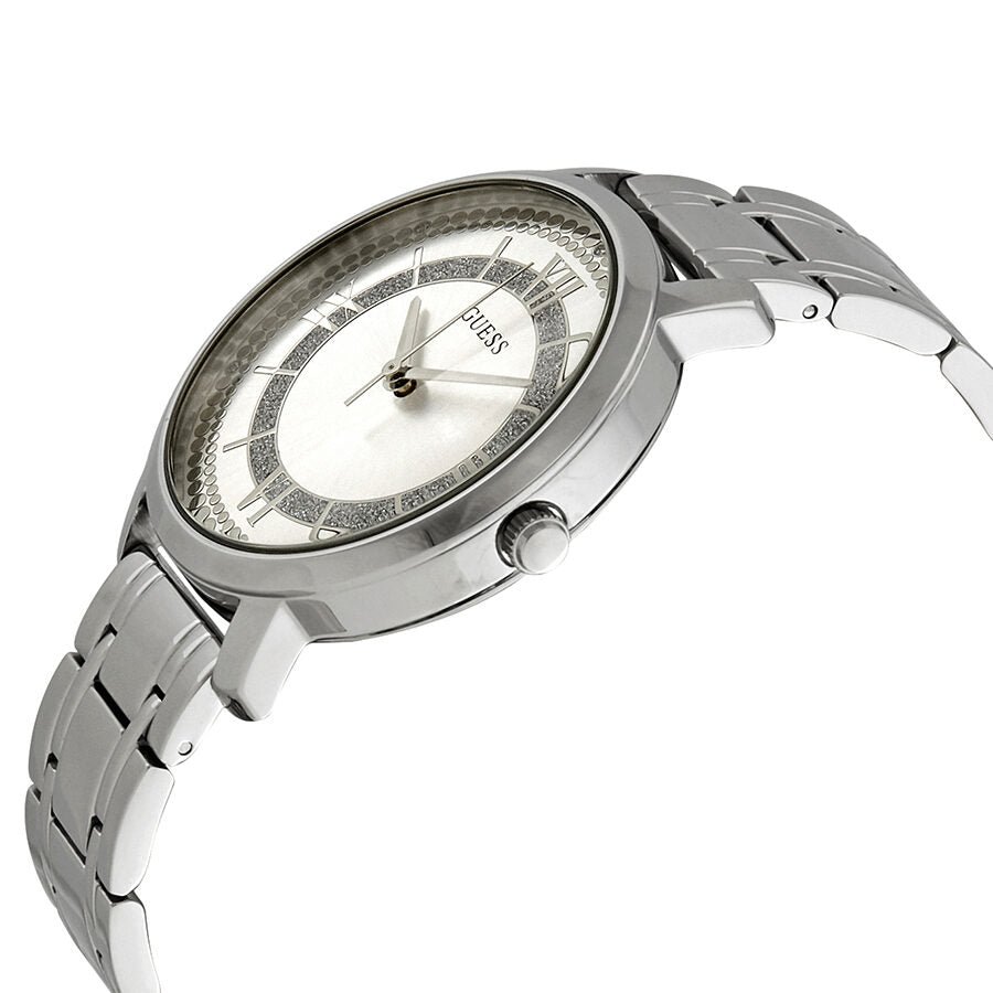 Guess Montauk Silver Dial Stainless Steel Ladies Watch W0933L1