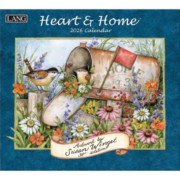 Heart and Home 2026 Wall Calendar by Susan Winget
