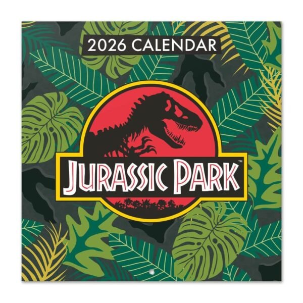 Jurassic Park 2026 Wall Calendar