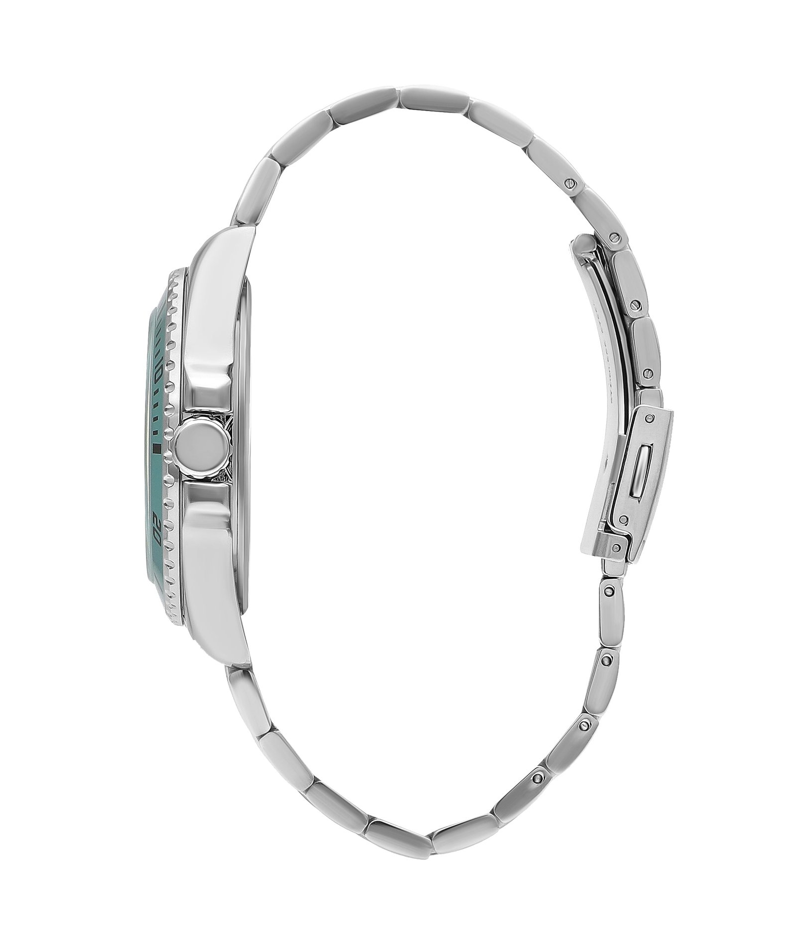 Lee Cooper Men’s Silver Analog Metal Strap Blue Dial Watch – LC07954.300