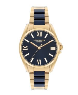 Lee Cooper Women's 34 MM Gold Analog Green Dial Watch – LC07873.270