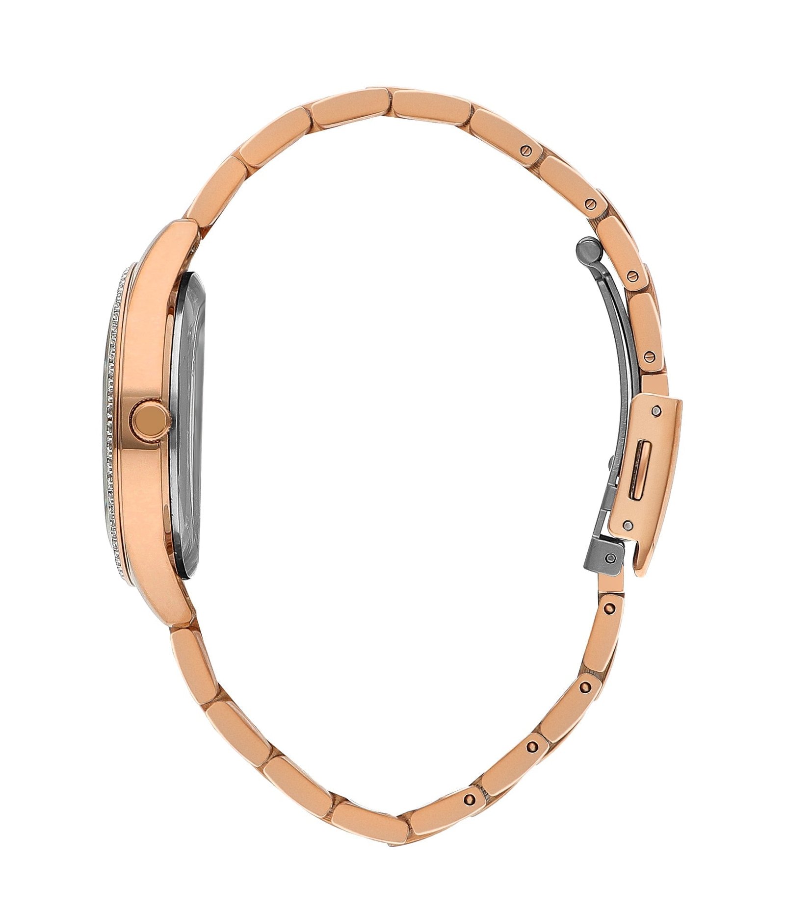 Lee Cooper Women’s 34 MM Rose Gold Analog Metal Strap Watch – LC07928.430