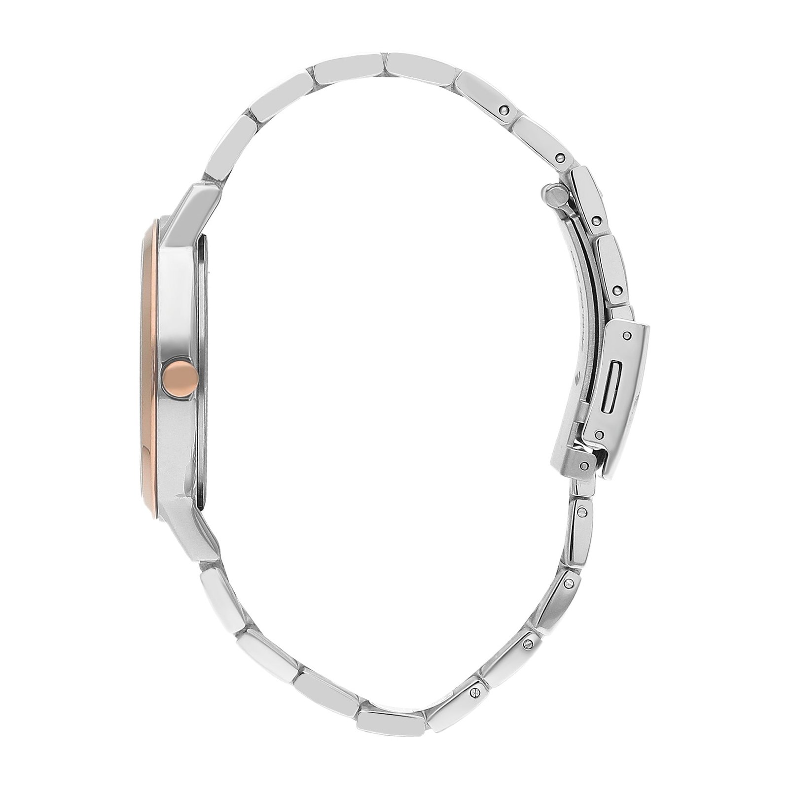 Lee Cooper Women’s Blue Dial Two Toned Metal Strap Watch – LC07447.590