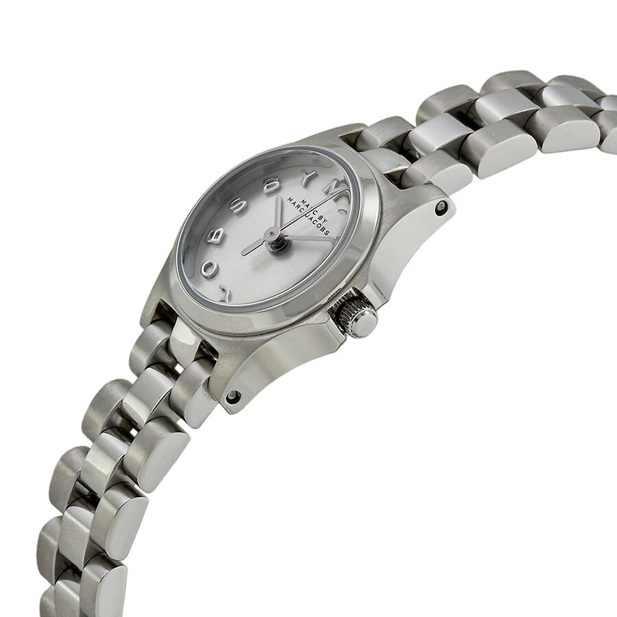 Marc by Marc Jacobs Henry Dinky Silver Dial Stainless Steel Ladies Watch MBM3198
