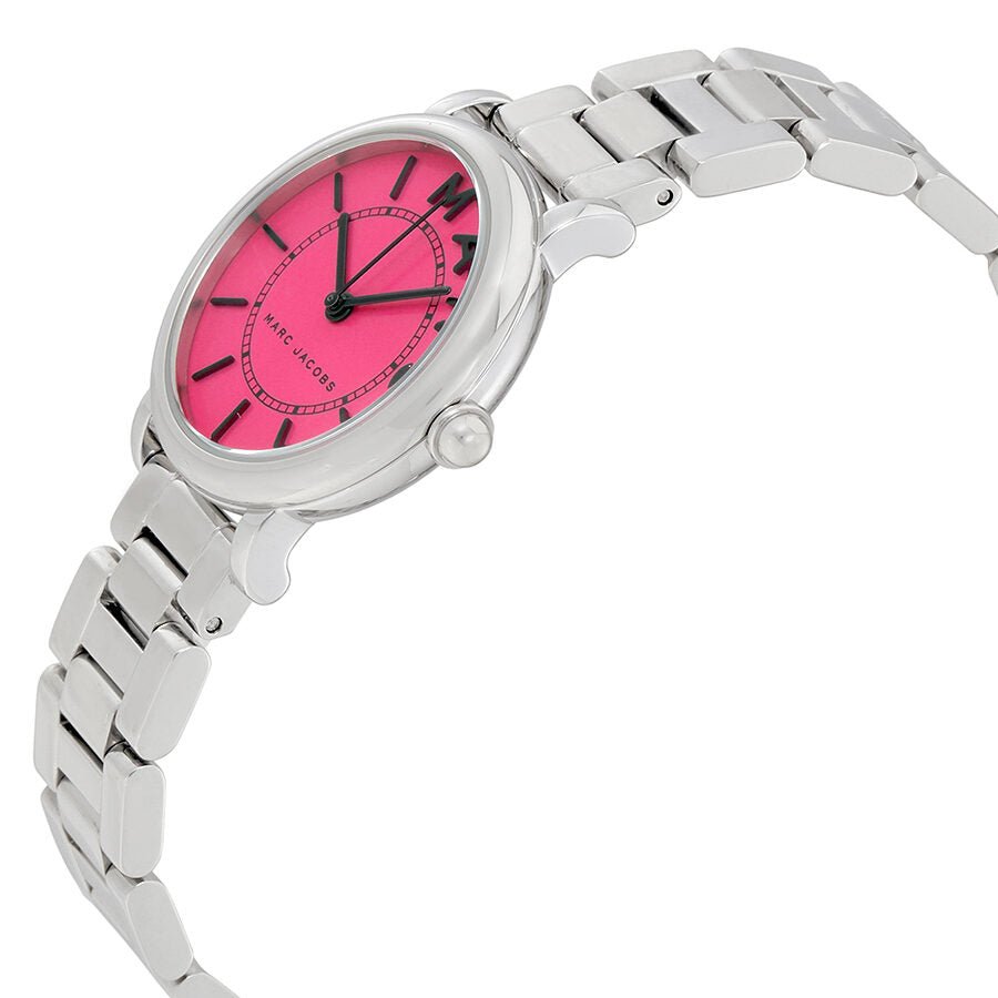 Marc Jacobs Roxy Fuchsia Dial Ladies Stainless Steel Watch MJ3528