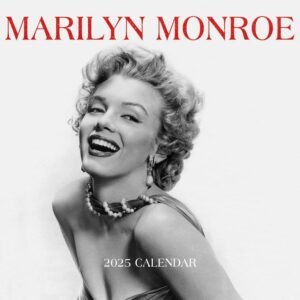 Marilyn Monroe Black and White 2025 Mini Wall Calendar