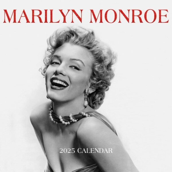 Marilyn Monroe Black and White 2025 Mini Wall Calendar