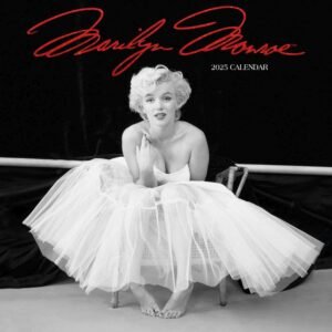 Marilyn Monroe Black and White 2025 Wall Calendar