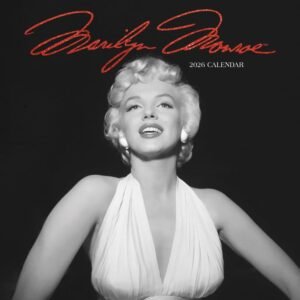 Marilyn Monroe Black and White 2026 Wall Calendar