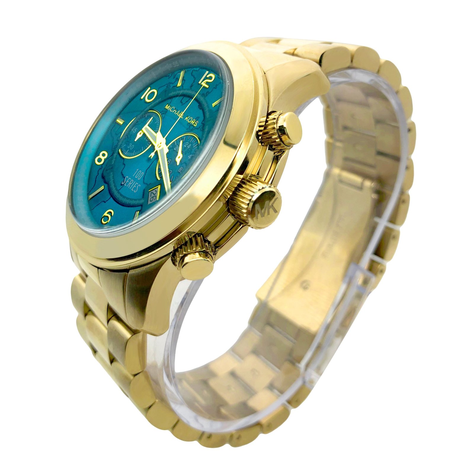 Michael Kors Gold Runway Blue Dial Women’s Watch MK8315