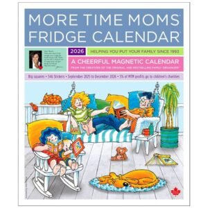 More Time Moms Fridge Calendar 2026 Magnetic Calendar