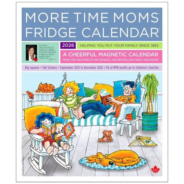 More Time Moms Fridge Calendar 2026 Magnetic Calendar