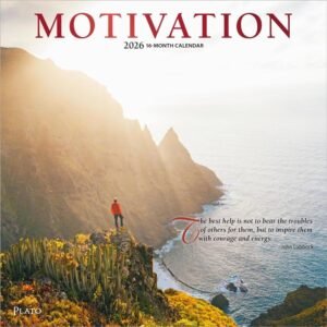 Motivation Plato 2026 Wall Calendar