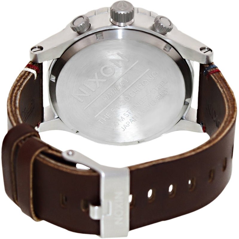 Nixon 51-30 Chrono Black Dial Brown Leather Men’s Watch A124-019