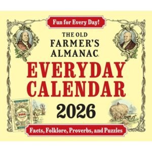 Old Farmers Almanac Everyday 2026 Desk Calendar