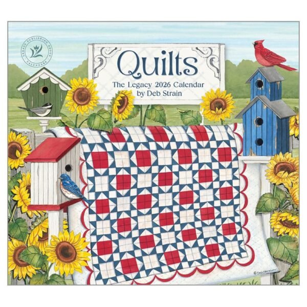 Quilts 2026 Wall Calendar